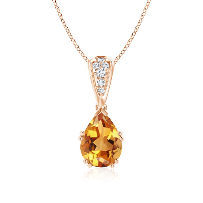 AA - Citrine / 1.76 CT / 14 KT Rose Gold