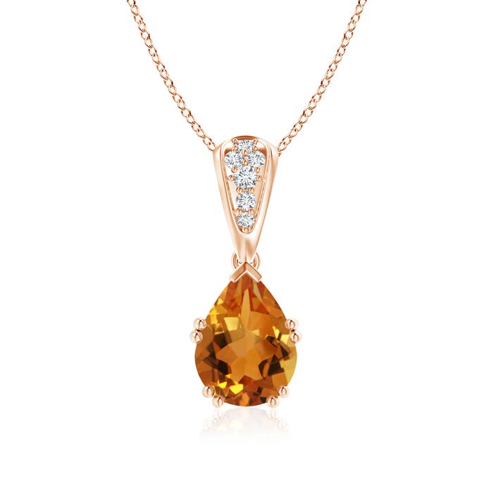 AAA - Citrine / 1.76 CT / 14 KT Rose Gold