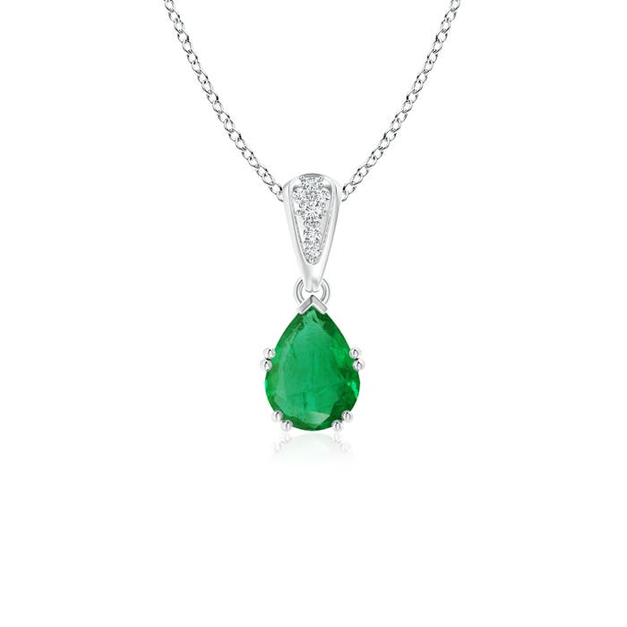 AA - Emerald / 0.7 CT / 14 KT White Gold