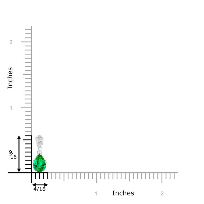 AAA - Emerald / 0.7 CT / 14 KT White Gold