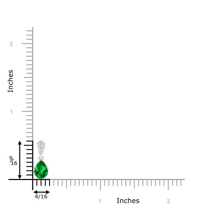 AAAA - Emerald / 0.7 CT / 14 KT White Gold