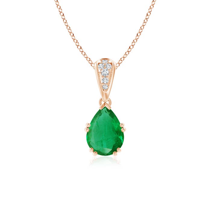 AA - Emerald / 1.1 CT / 14 KT Rose Gold