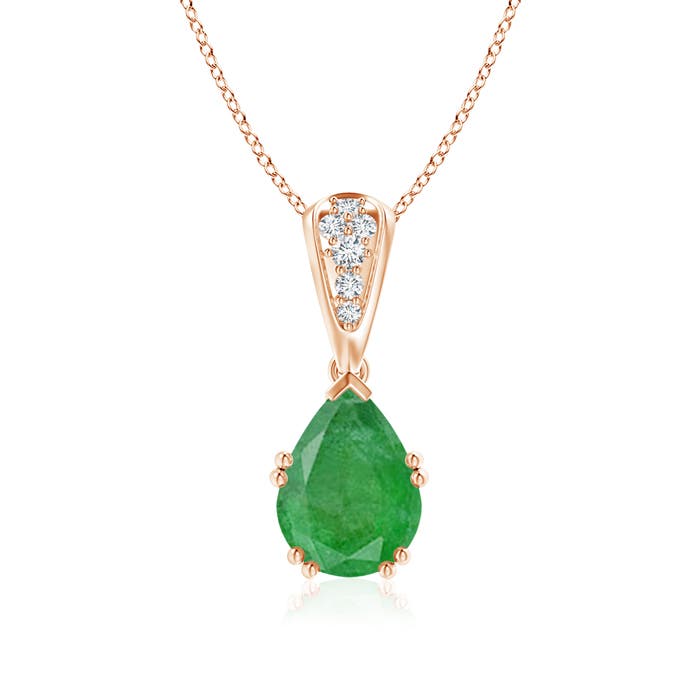 A - Emerald / 1.76 CT / 14 KT Rose Gold