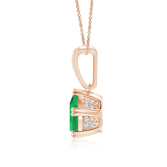 A - Emerald / 1.76 CT / 14 KT Rose Gold