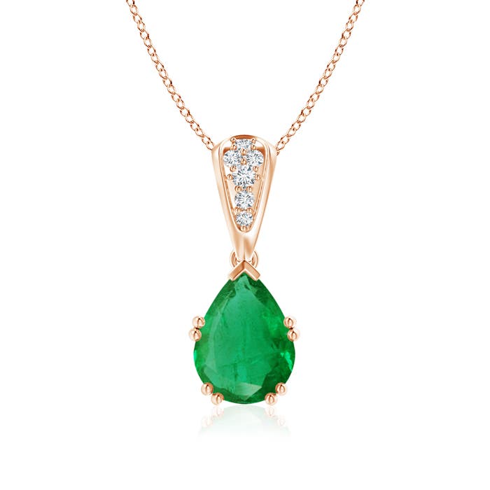 AA - Emerald / 1.76 CT / 14 KT Rose Gold