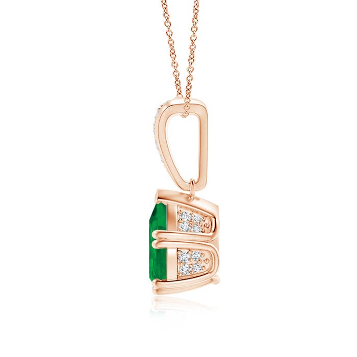 AA - Emerald / 1.76 CT / 14 KT Rose Gold