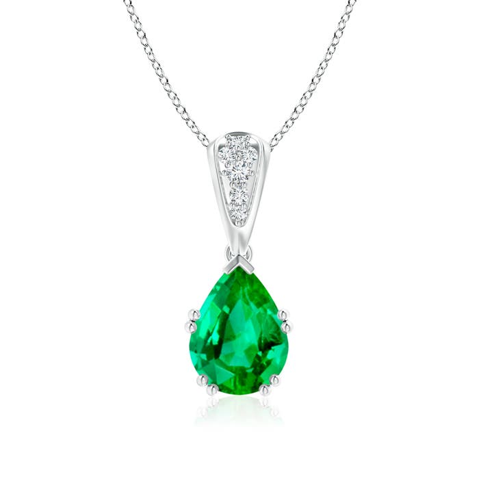 AAA - Emerald / 1.76 CT / 14 KT White Gold