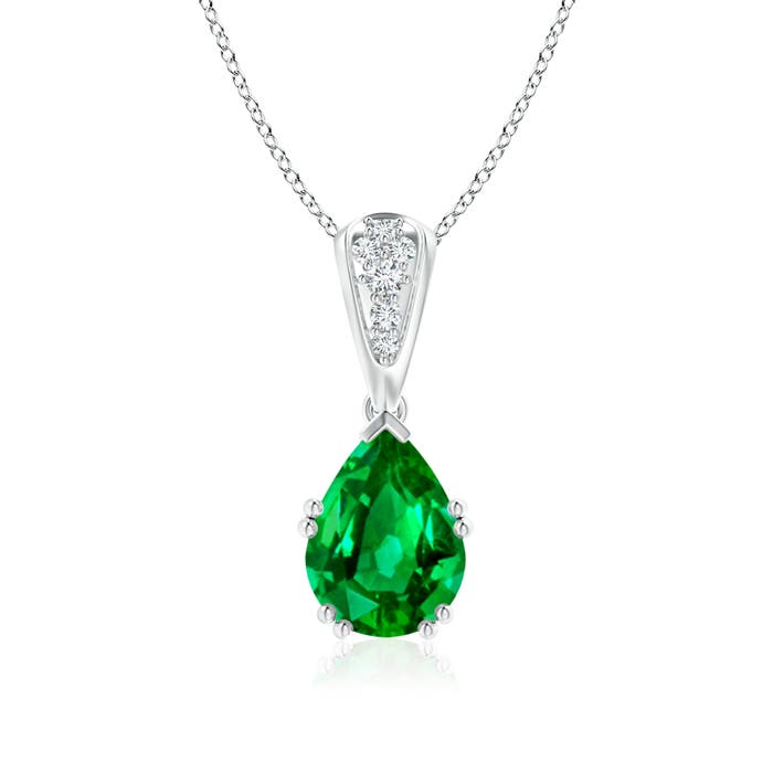 AAAA - Emerald / 1.76 CT / 14 KT White Gold