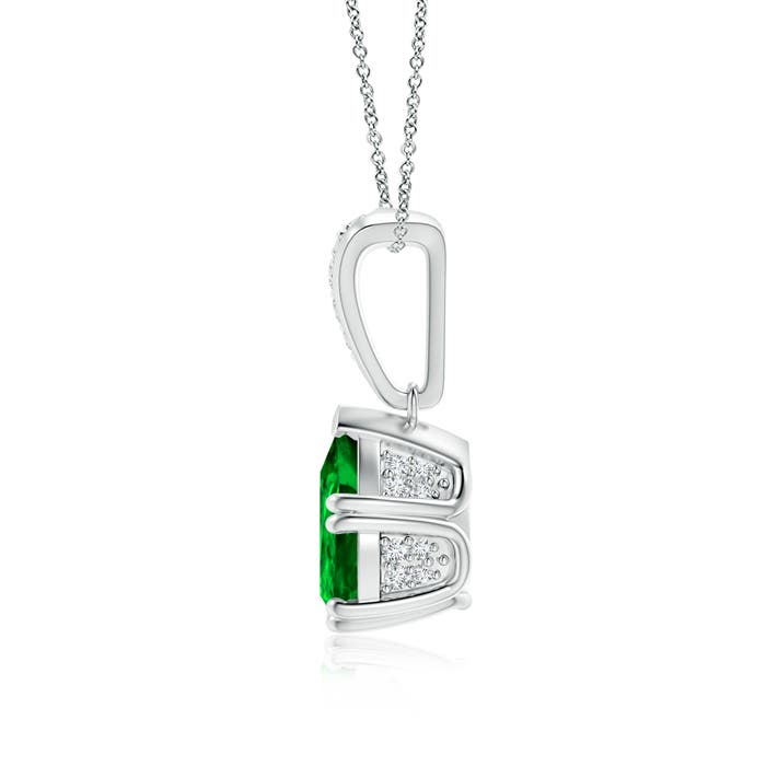 AAAA - Emerald / 1.76 CT / 14 KT White Gold