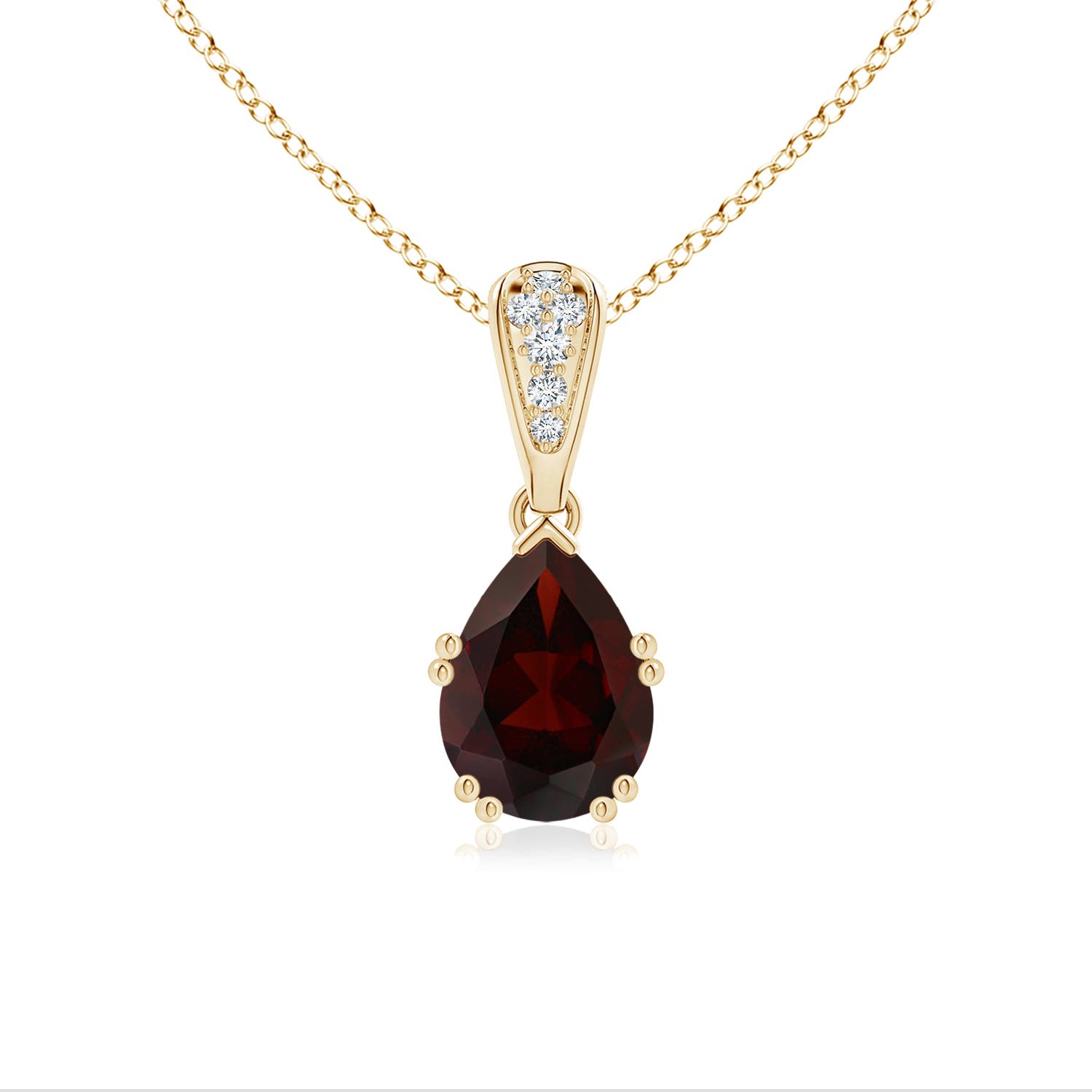 A - Garnet / 1.45 CT / 14 KT Yellow Gold