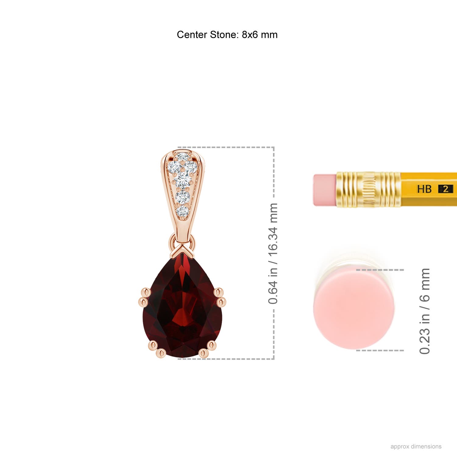 AA - Garnet / 1.45 CT / 14 KT Rose Gold