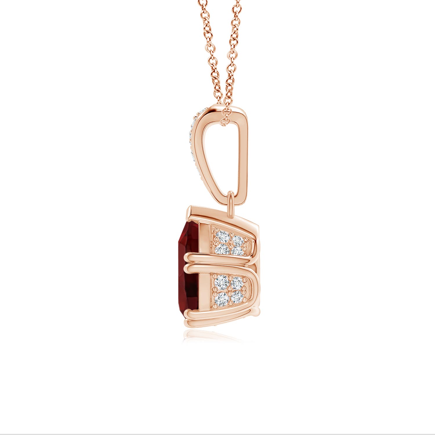 AAA - Garnet / 1.45 CT / 14 KT Rose Gold