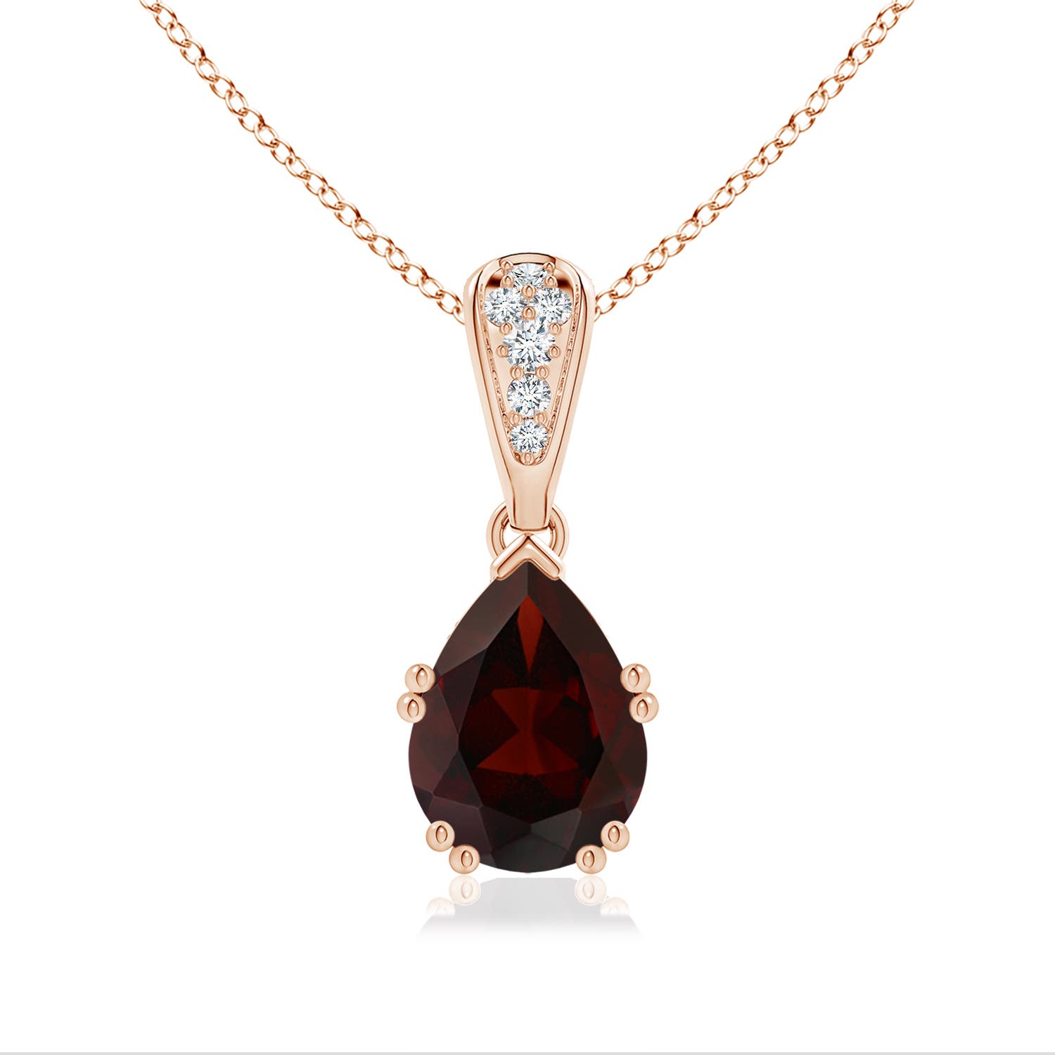 A - Garnet / 2.06 CT / 14 KT Rose Gold