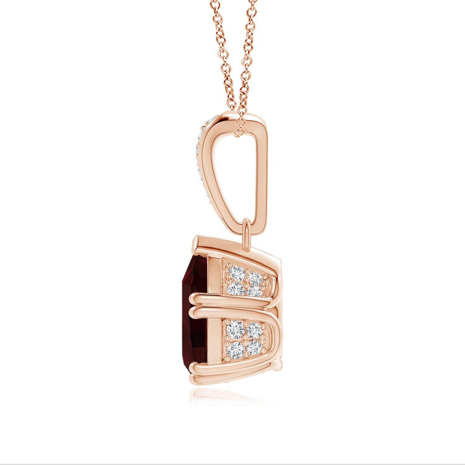 A - Garnet / 2.06 CT / 14 KT Rose Gold