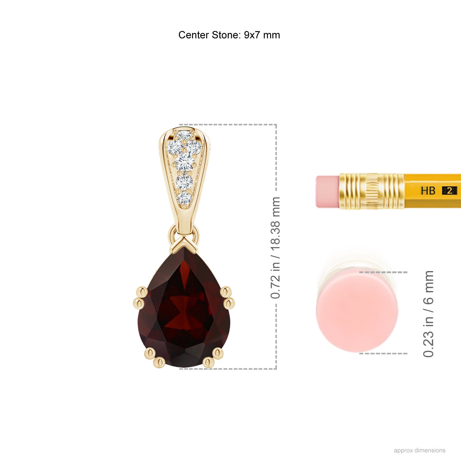 A - Garnet / 2.06 CT / 14 KT Yellow Gold