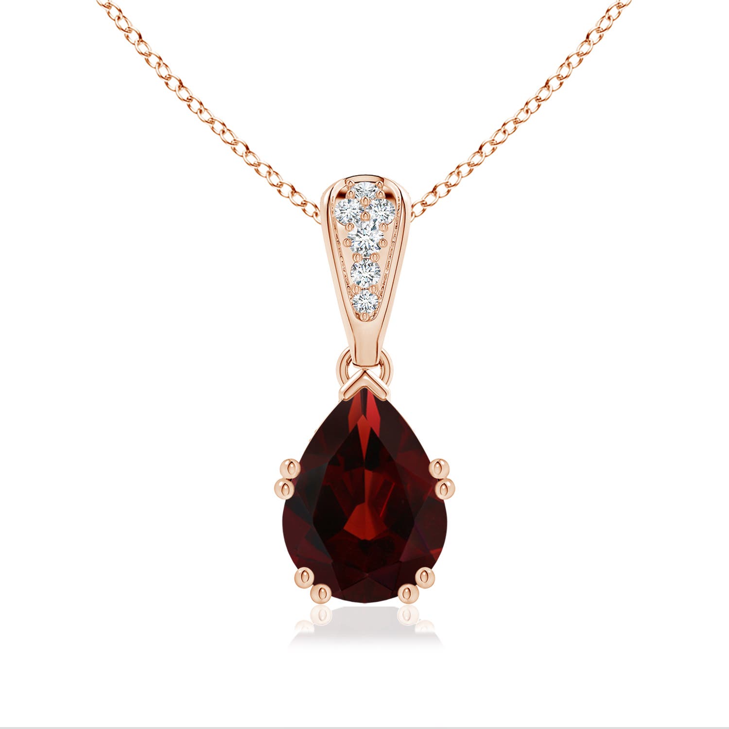 AA - Garnet / 2.06 CT / 14 KT Rose Gold