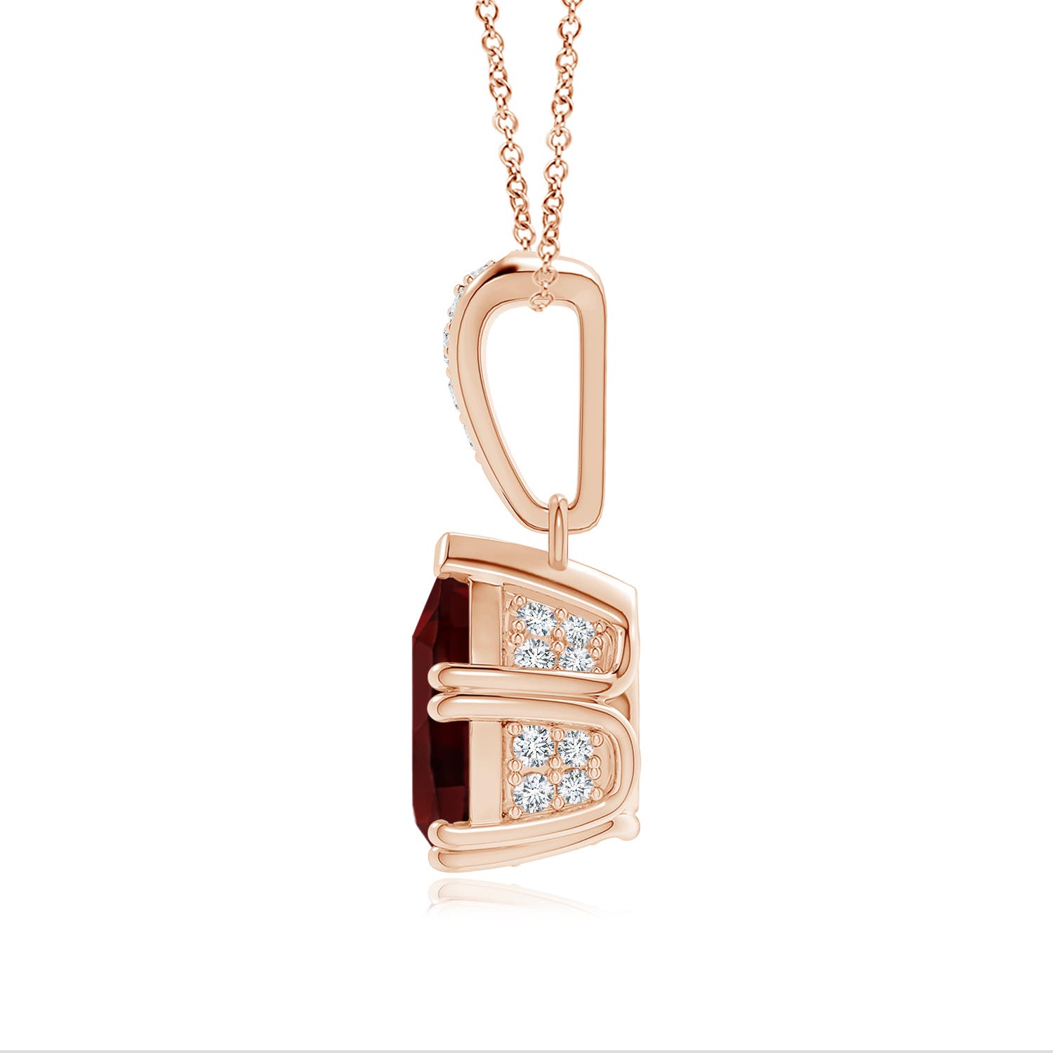 AA - Garnet / 2.06 CT / 14 KT Rose Gold