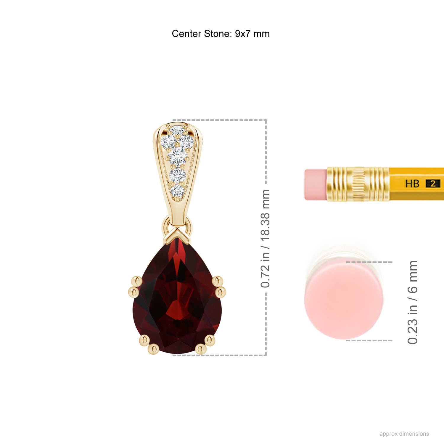 AA - Garnet / 2.06 CT / 14 KT Yellow Gold