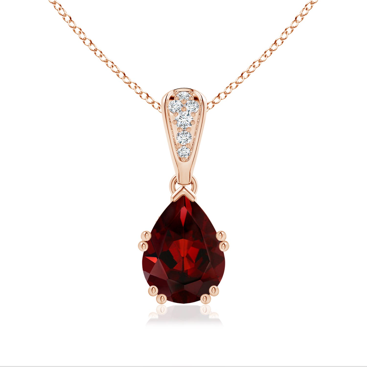 AAA - Garnet / 2.06 CT / 14 KT Rose Gold