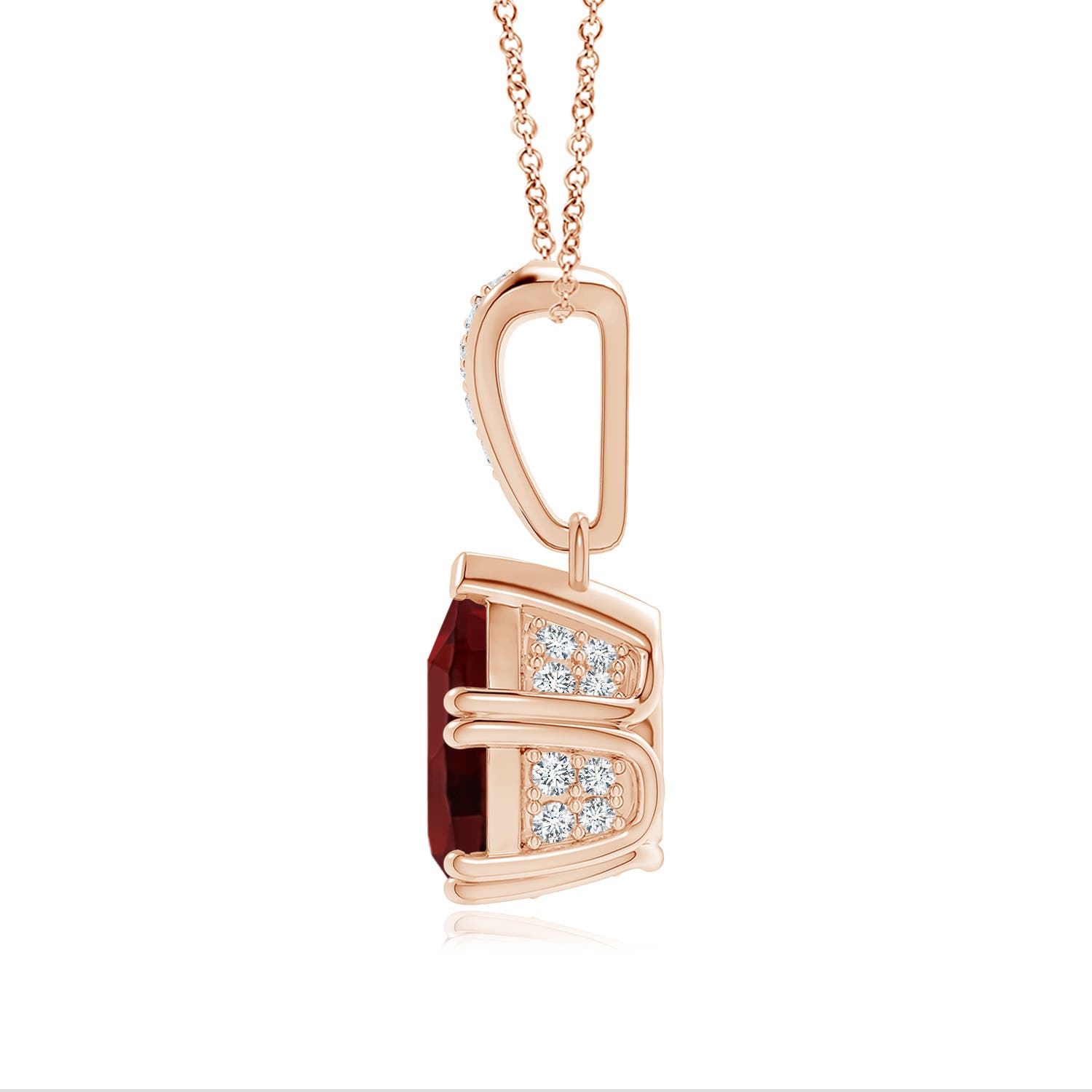 AAA - Garnet / 2.06 CT / 14 KT Rose Gold