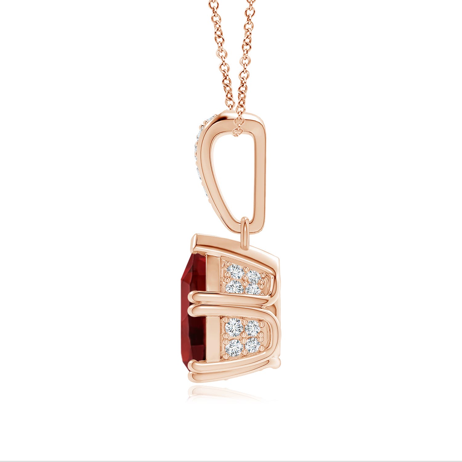 AAAA - Garnet / 2.06 CT / 14 KT Rose Gold