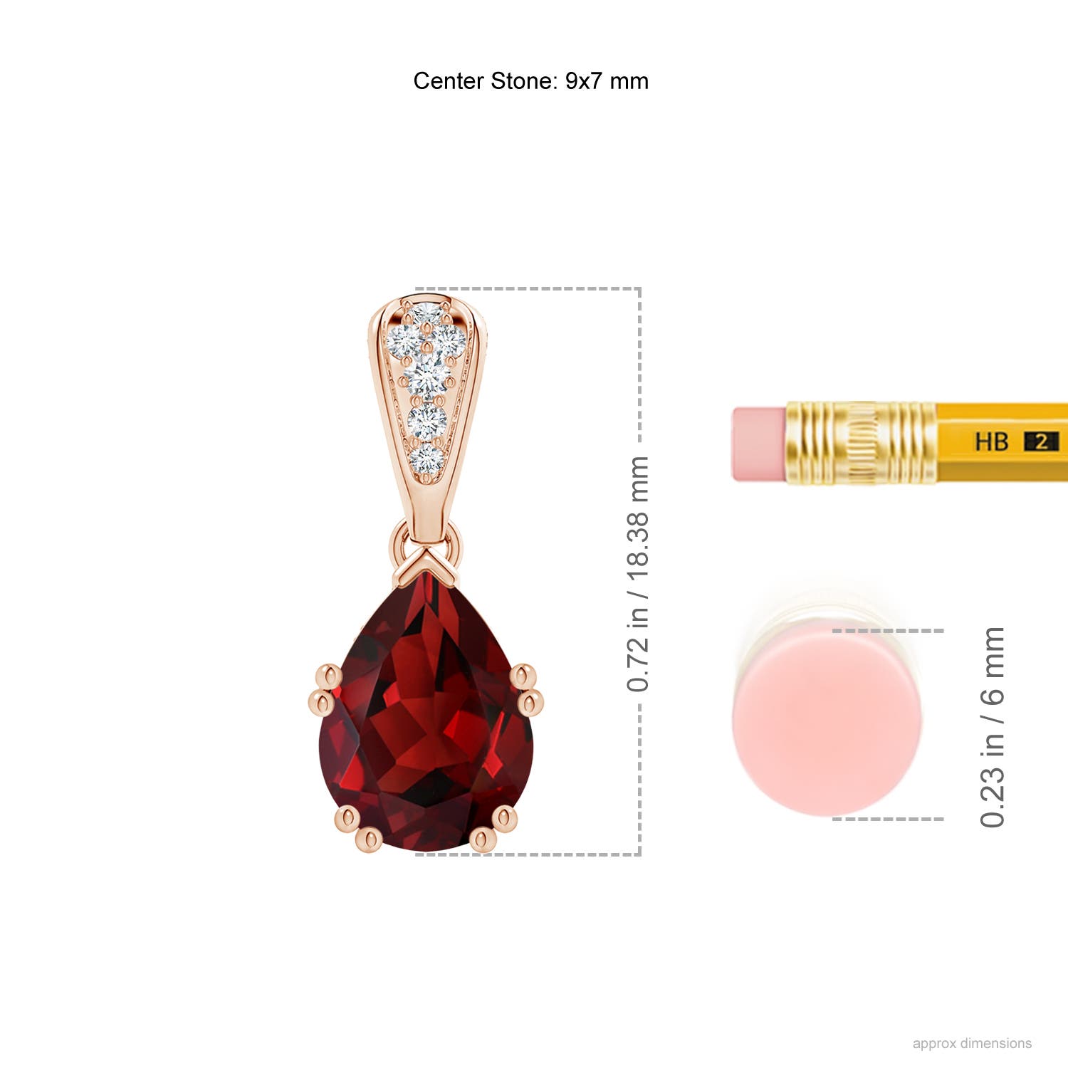 AAAA - Garnet / 2.06 CT / 14 KT Rose Gold