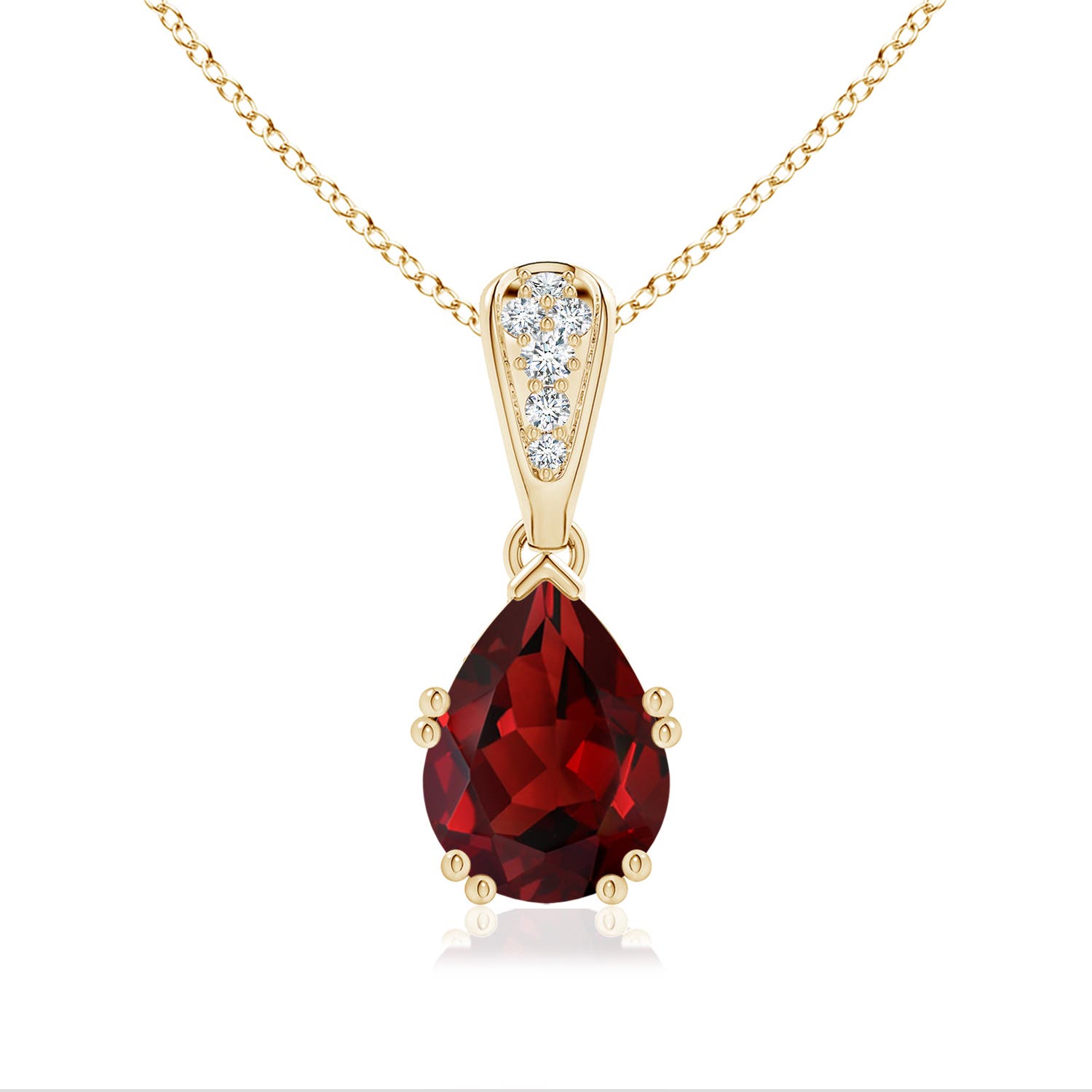 AAAA - Garnet / 2.06 CT / 14 KT Yellow Gold