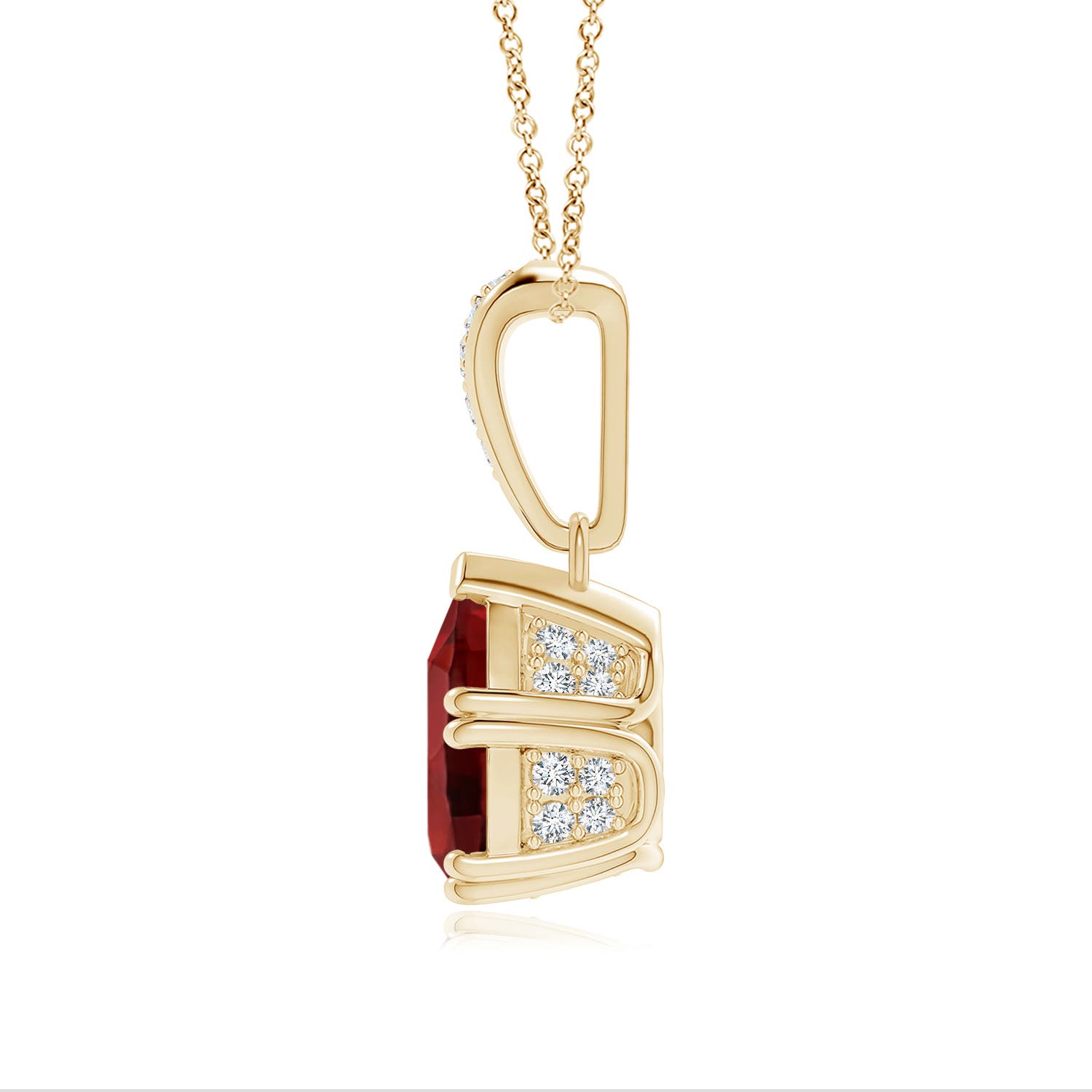 AAAA - Garnet / 2.06 CT / 14 KT Yellow Gold