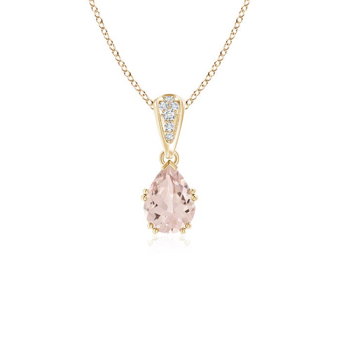 AA - Morganite / 0.7 CT / 14 KT Yellow Gold