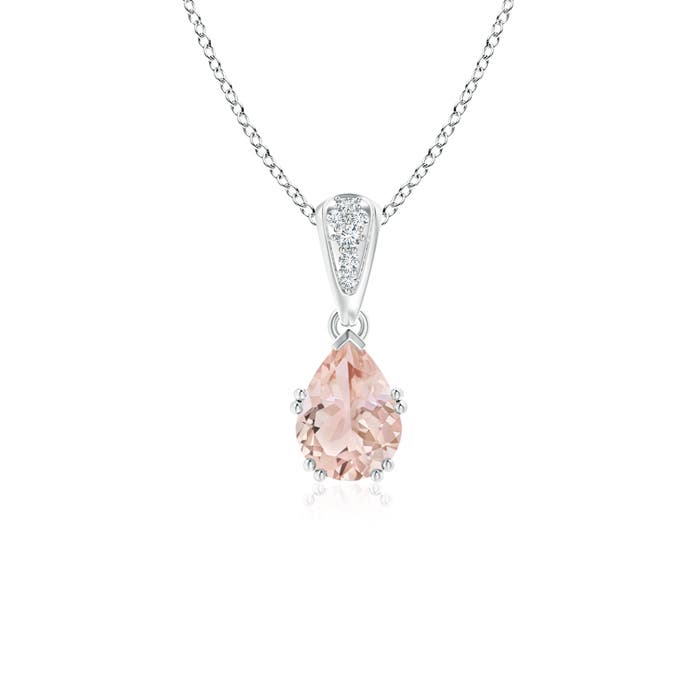 AAA - Morganite / 0.7 CT / 14 KT White Gold