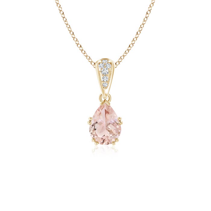 AAA - Morganite / 0.7 CT / 14 KT Yellow Gold