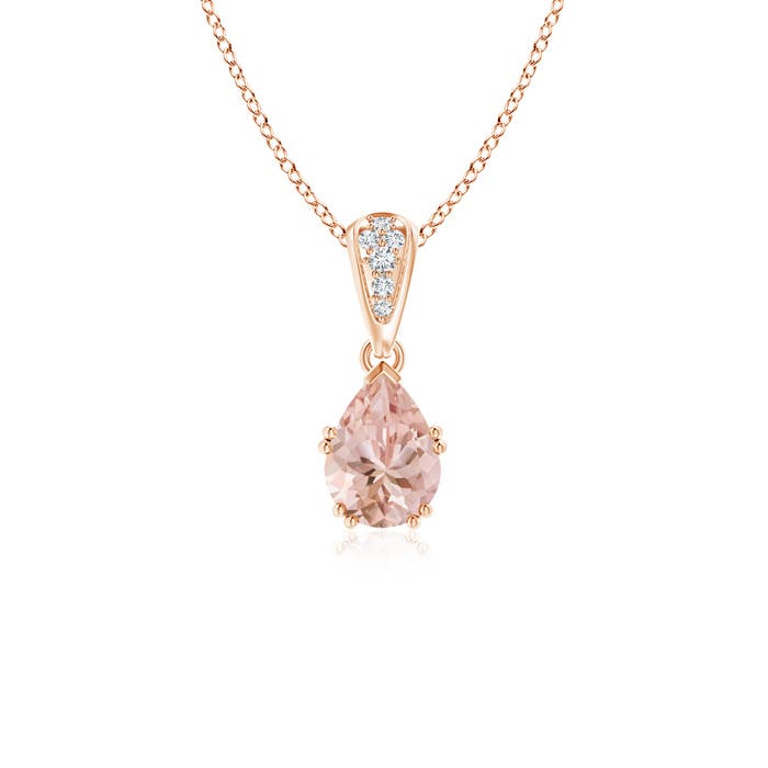 AAAA - Morganite / 0.7 CT / 14 KT Rose Gold