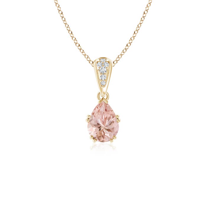 AAAA - Morganite / 0.7 CT / 14 KT Yellow Gold