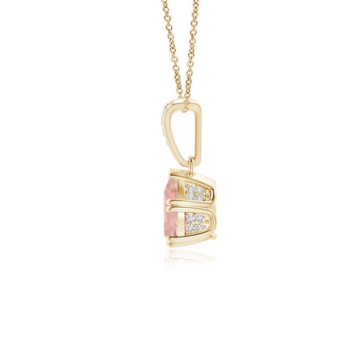 AAAA - Morganite / 0.7 CT / 14 KT Yellow Gold