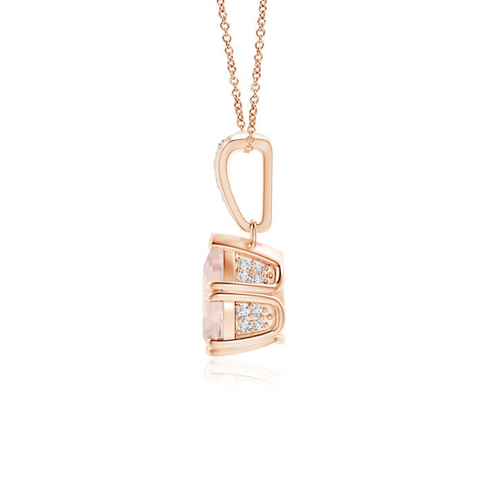 A - Morganite / 1.1 CT / 14 KT Rose Gold