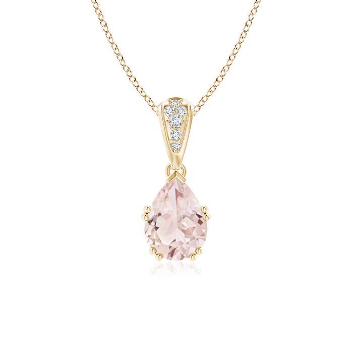 A - Morganite / 1.1 CT / 14 KT Yellow Gold