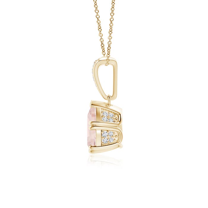 A - Morganite / 1.1 CT / 14 KT Yellow Gold