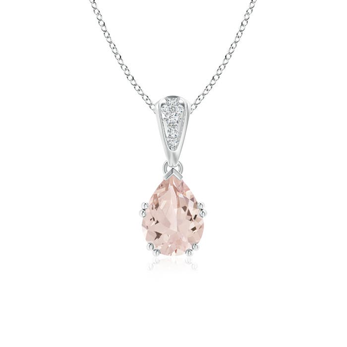 AA - Morganite / 1.1 CT / 14 KT White Gold