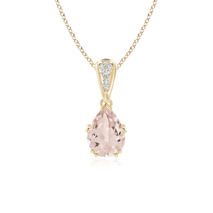 AA - Morganite / 1.1 CT / 14 KT Yellow Gold