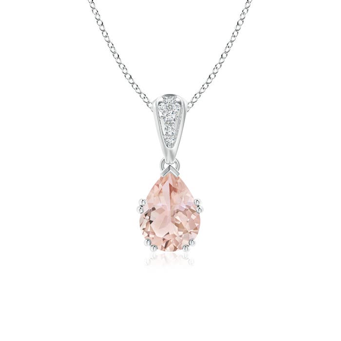 AAA - Morganite / 1.1 CT / 14 KT White Gold