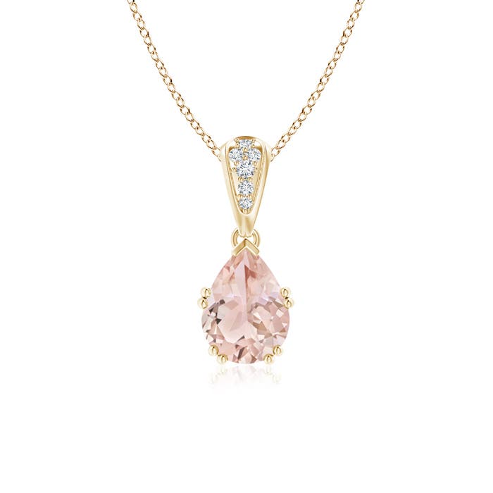 AAA - Morganite / 1.1 CT / 14 KT Yellow Gold