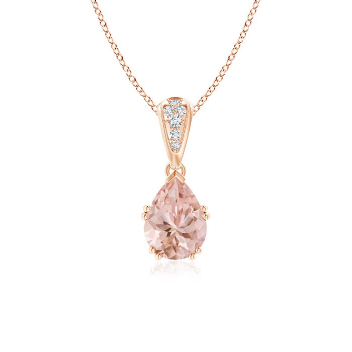 AAAA - Morganite / 1.1 CT / 14 KT Rose Gold