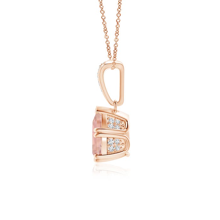 AAAA - Morganite / 1.1 CT / 14 KT Rose Gold