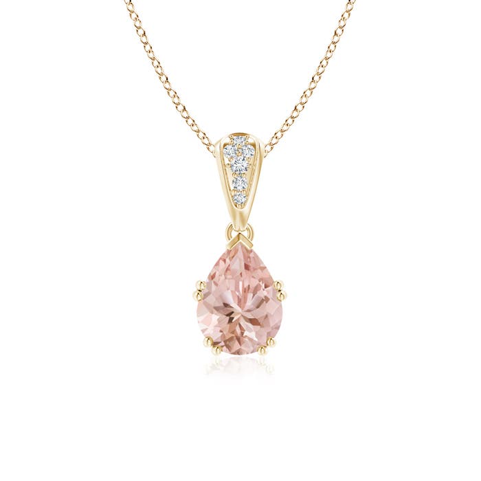 AAAA - Morganite / 1.1 CT / 14 KT Yellow Gold