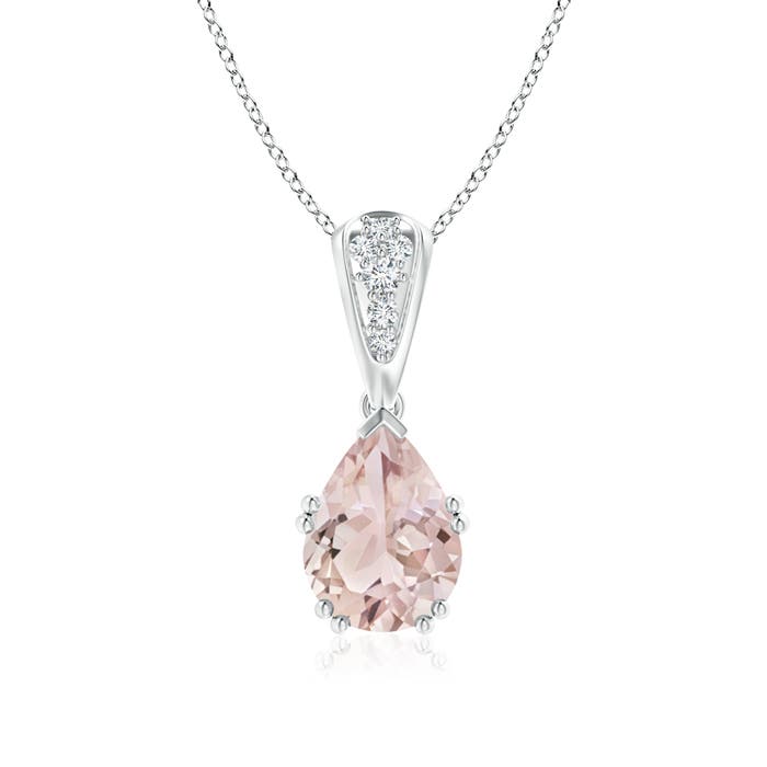 A - Morganite / 1.66 CT / 14 KT White Gold