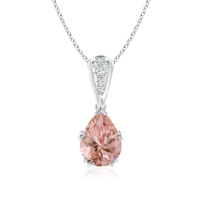 AAAA - Morganite / 1.66 CT / 14 KT White Gold