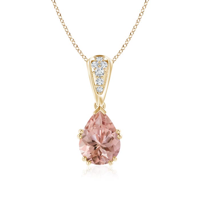 AAAA - Morganite / 1.66 CT / 14 KT Yellow Gold