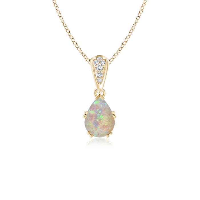 Pear-Shaped Opal Solitaire Pendant | Angara