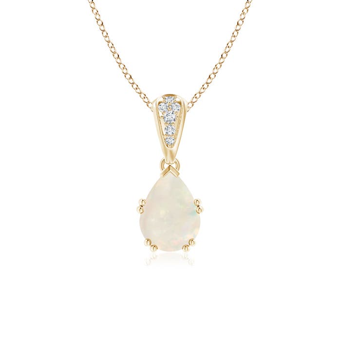 A - Opal / 0.85 CT / 14 KT Yellow Gold