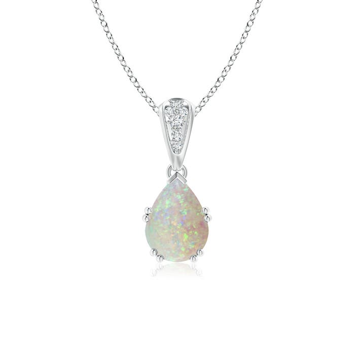 AAA - Opal / 0.85 CT / 14 KT White Gold